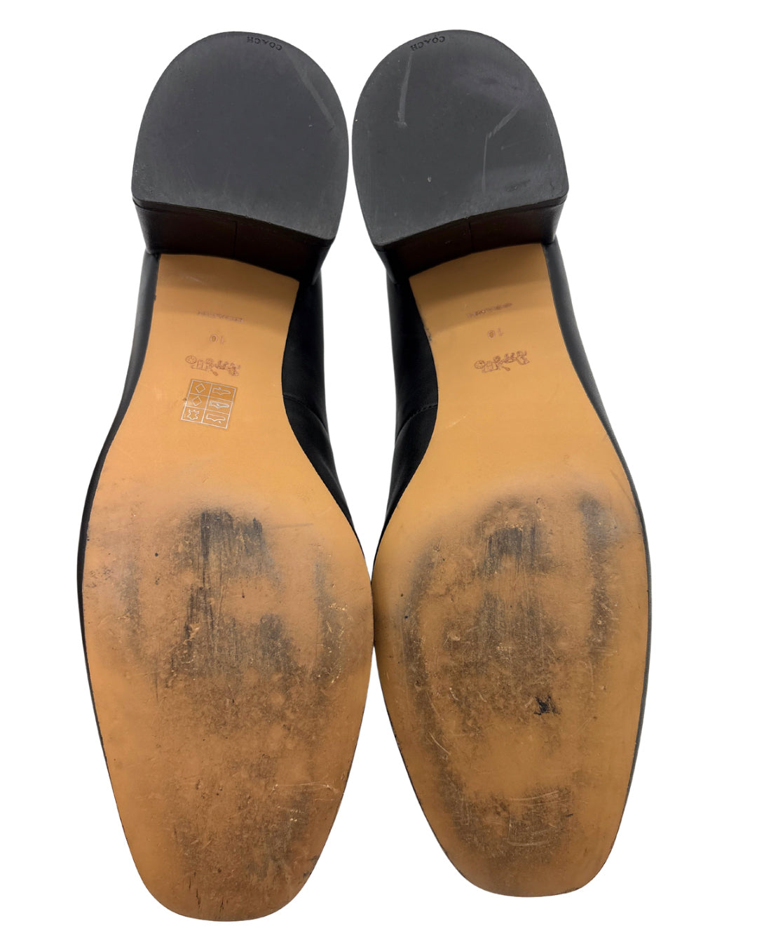 Coach Size 10 Block Heel Loafers R/$195