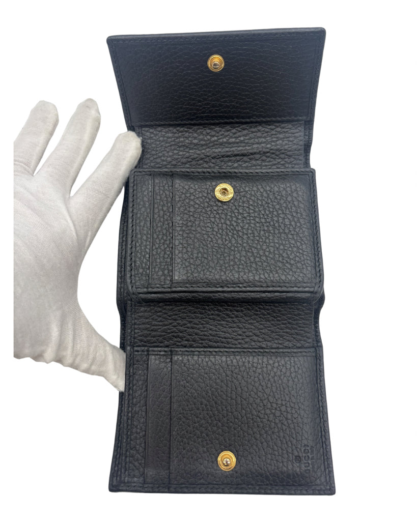 Gucci Black Compact Wallet
