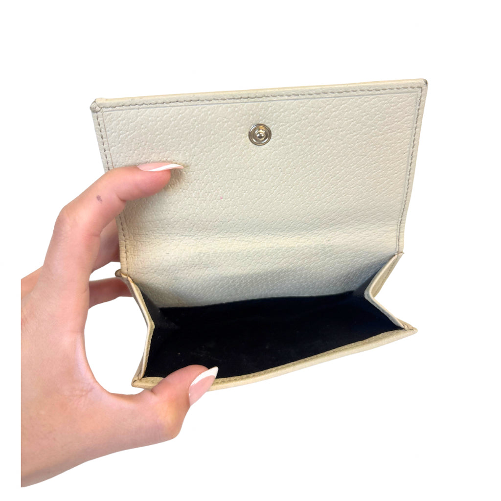 Gucci Beige D Ring Wallet