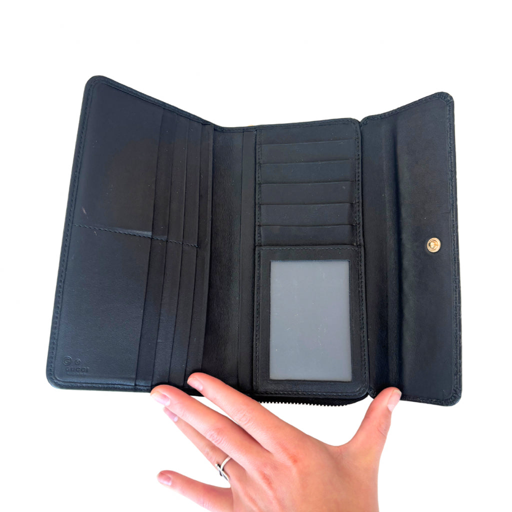 Gucci Black Long Wallet