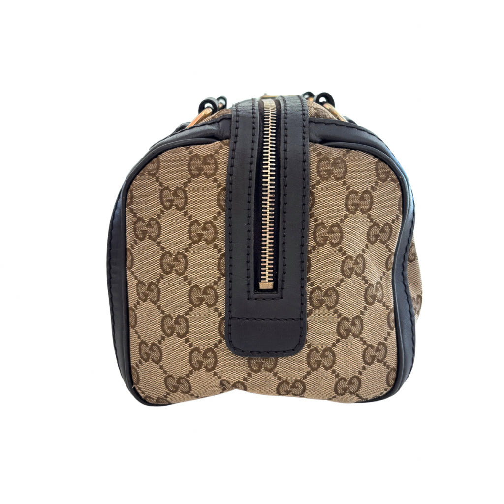 Gucci Monogram Boston Bag with Strap