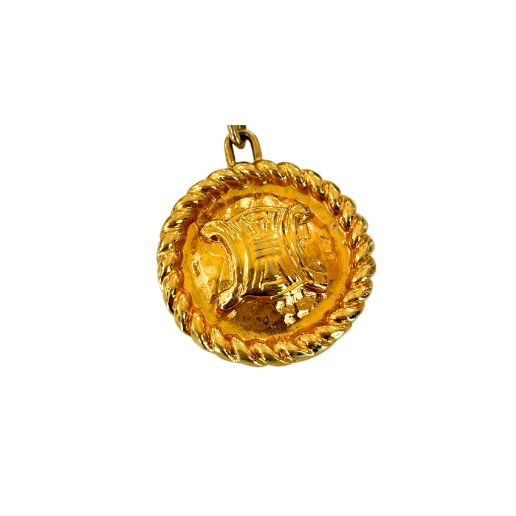 Celine Gold Key Charm