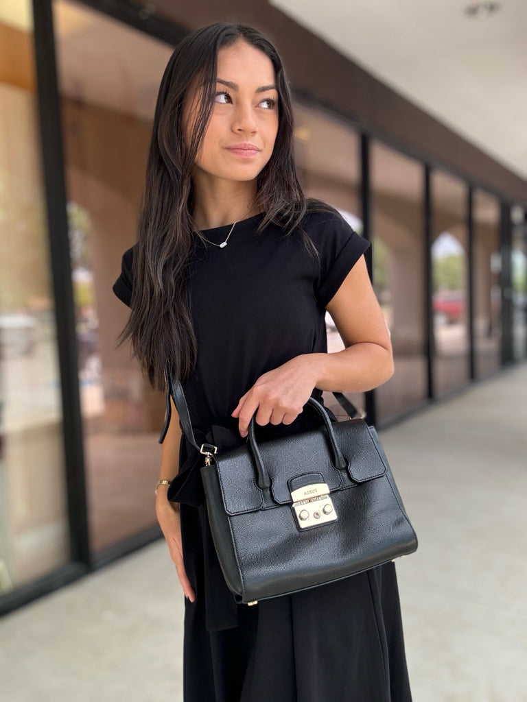 Furla Black Metropolis Satchel