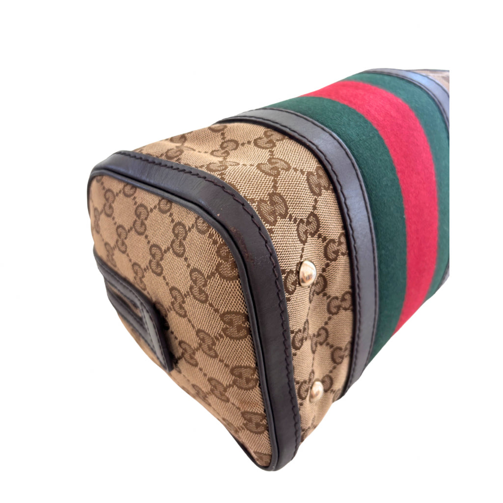 Gucci Monogram Boston Bag with Strap