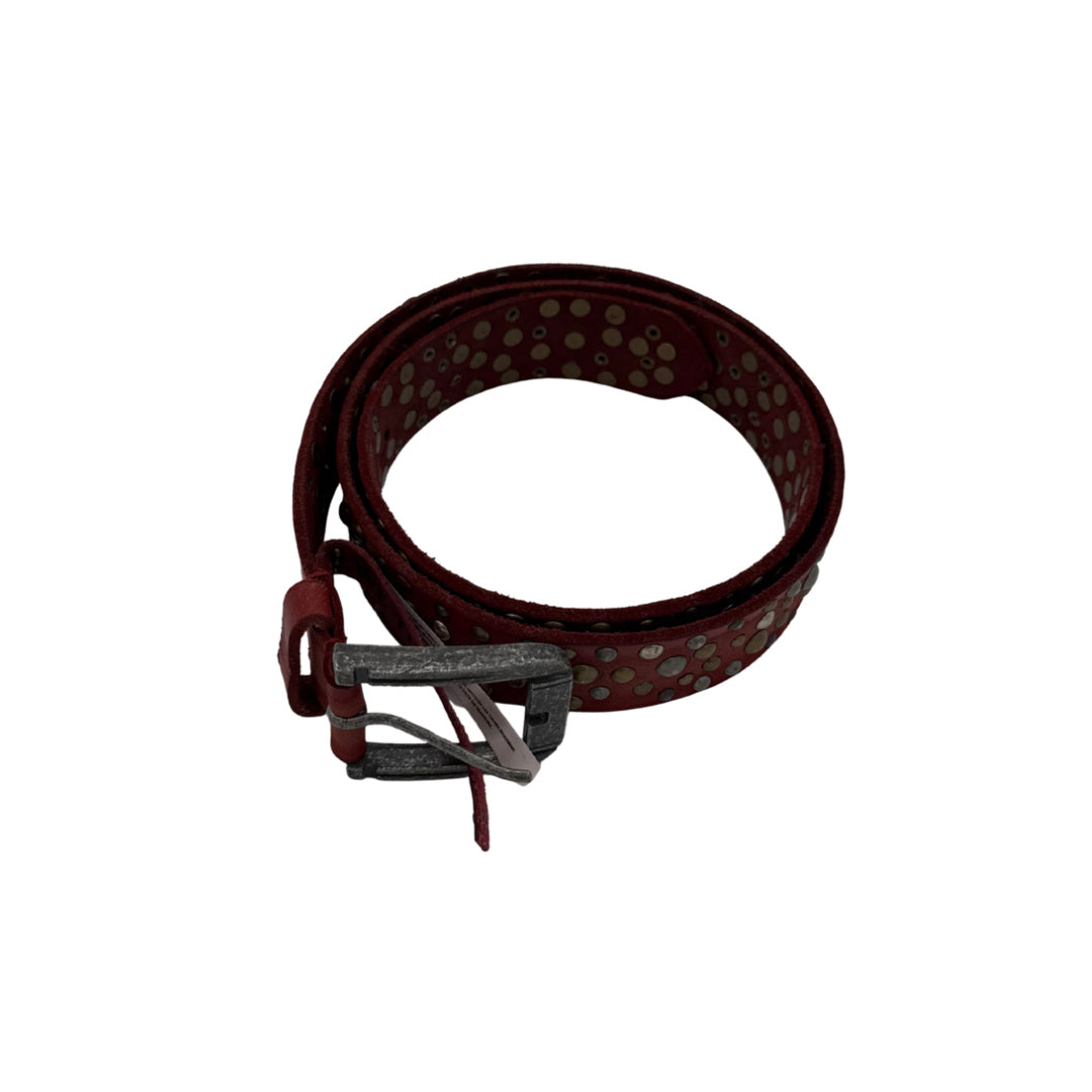 We The Free Red Studded Belt