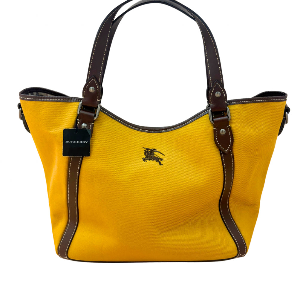 Burberry Yellow Tote Bag