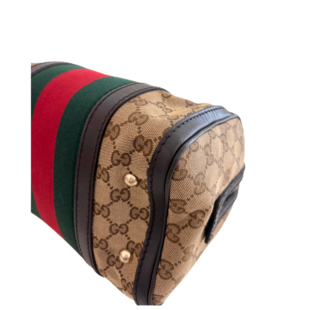 Gucci Monogram Boston Bag with Strap