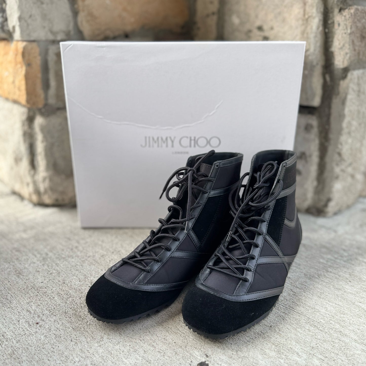 Jimmy Choo Size 41.5 Black Boots