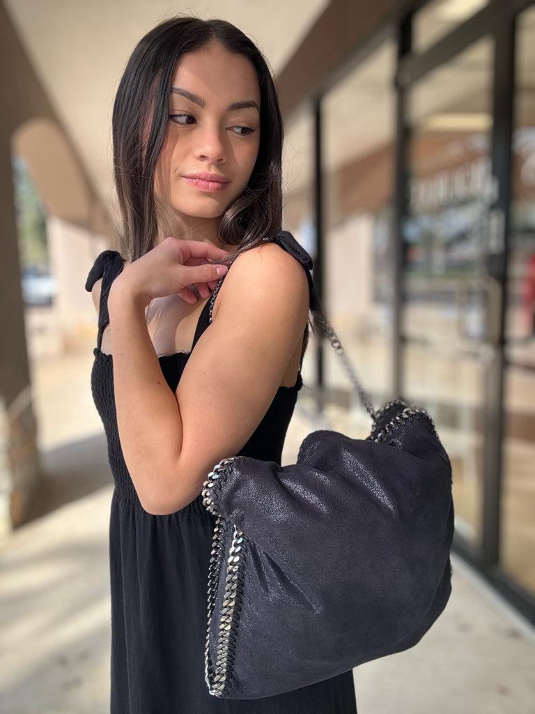 Stella McCartney Black Falabella Tote Bag