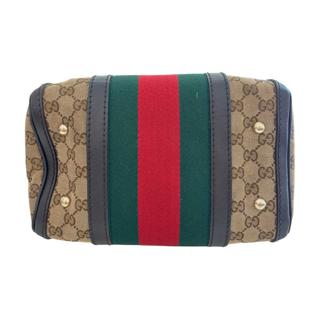 Gucci Monogram Boston Bag with Strap