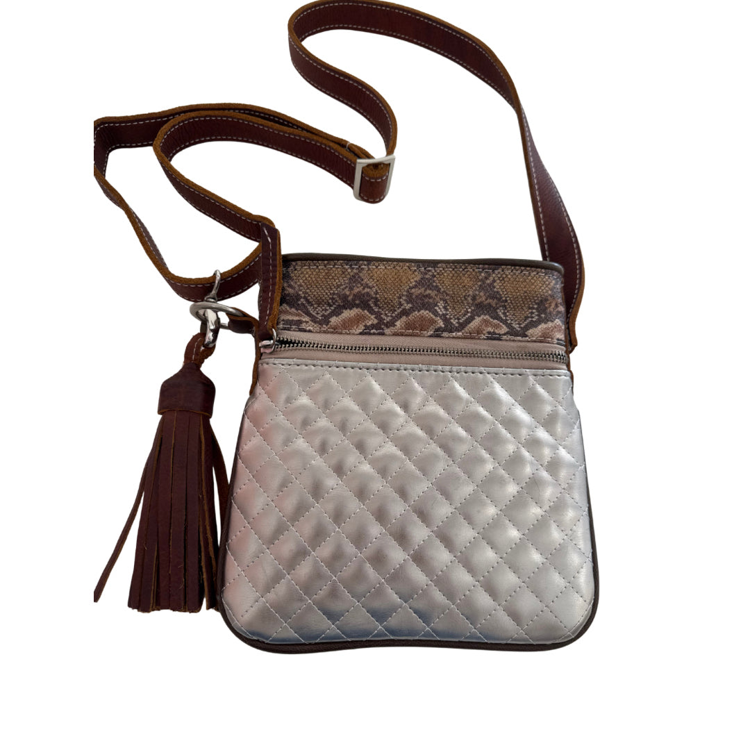 Consuela Silver Crossbody