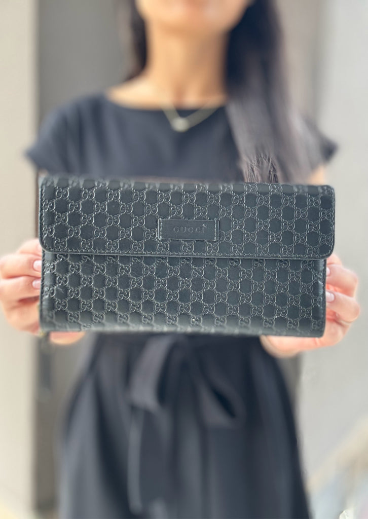 Gucci Black Long Wallet