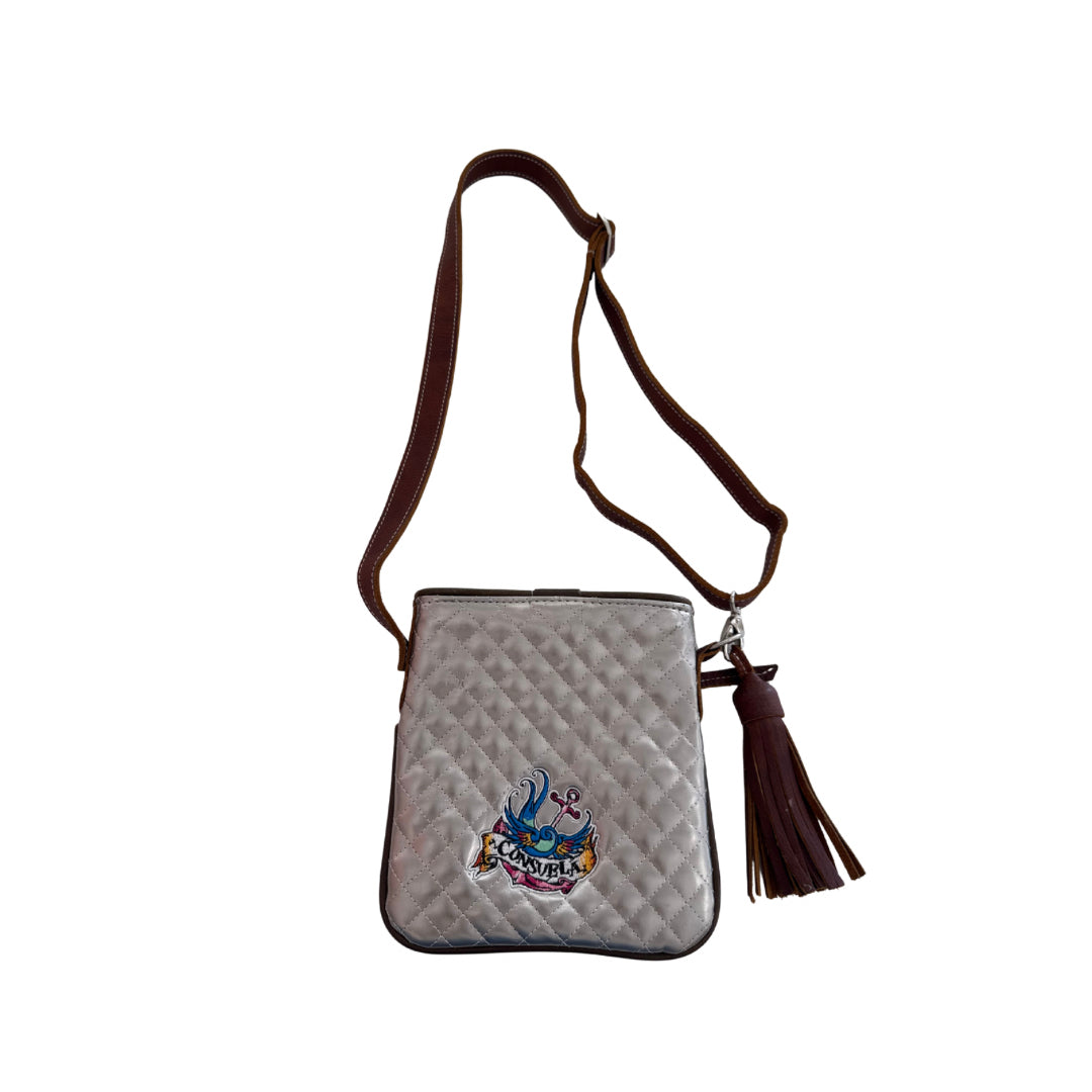 Consuela Silver Crossbody