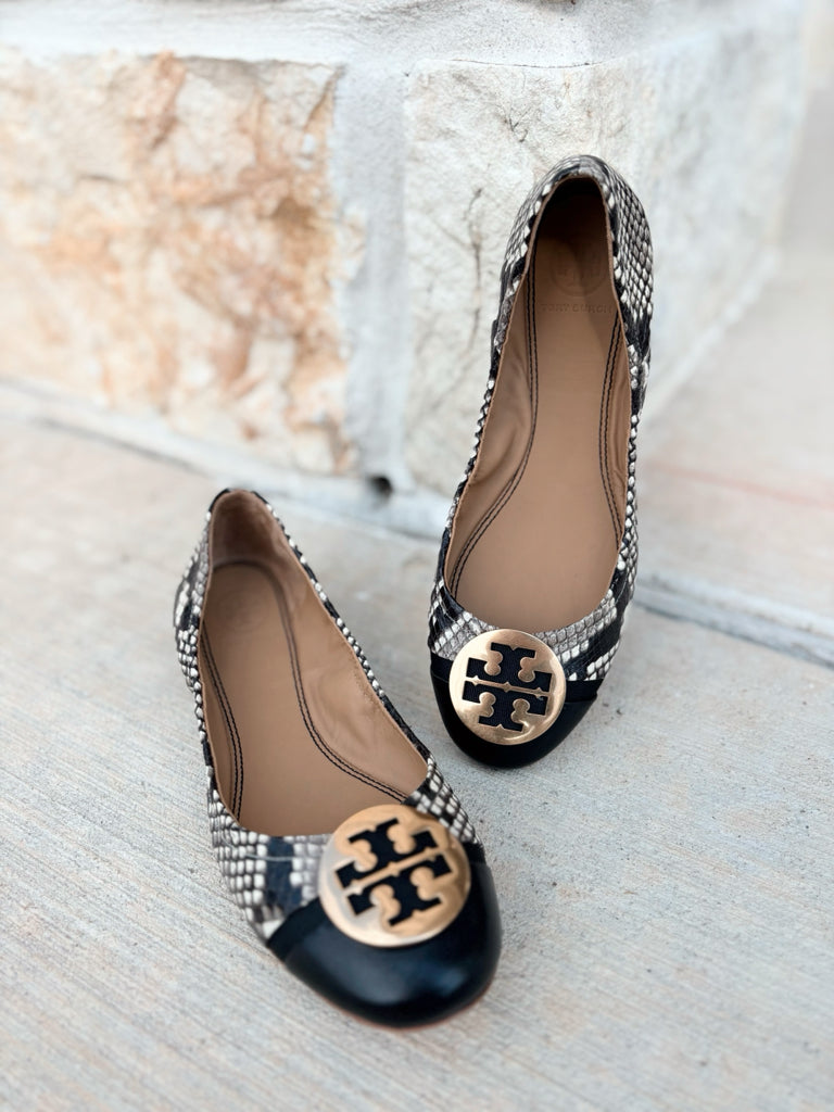 Tory Burch Size 6.5 Black Flats