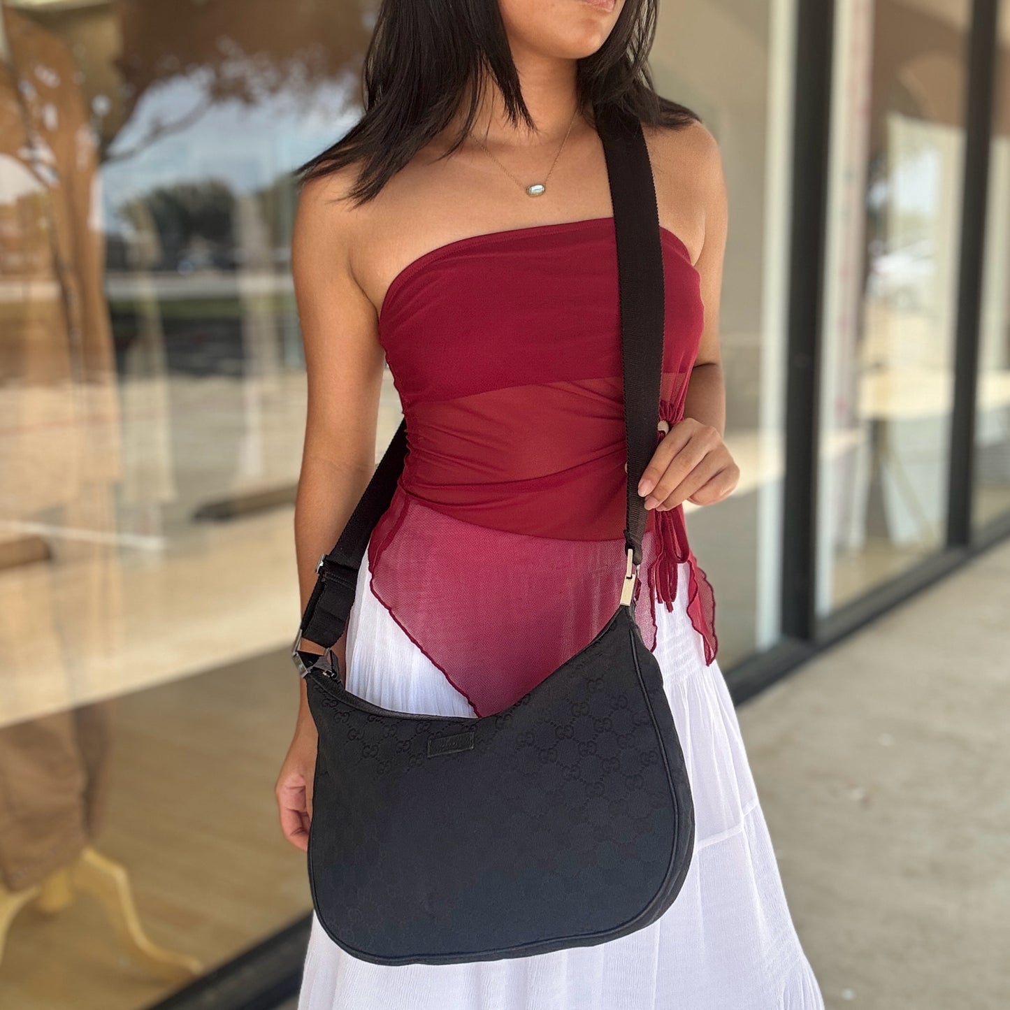Gucci Black Canvas Crossbody