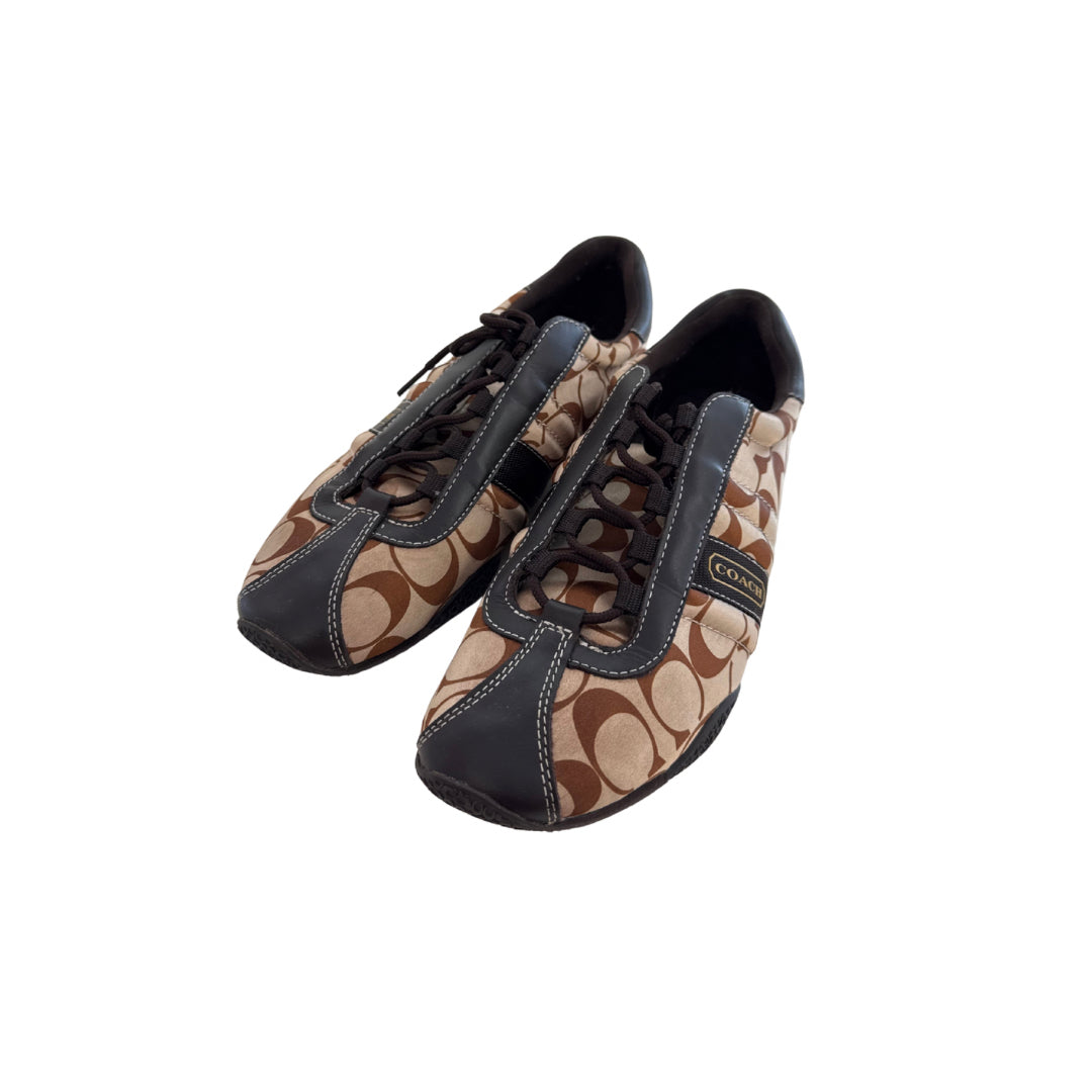 Coach Size 9.5 Brown Sneakers