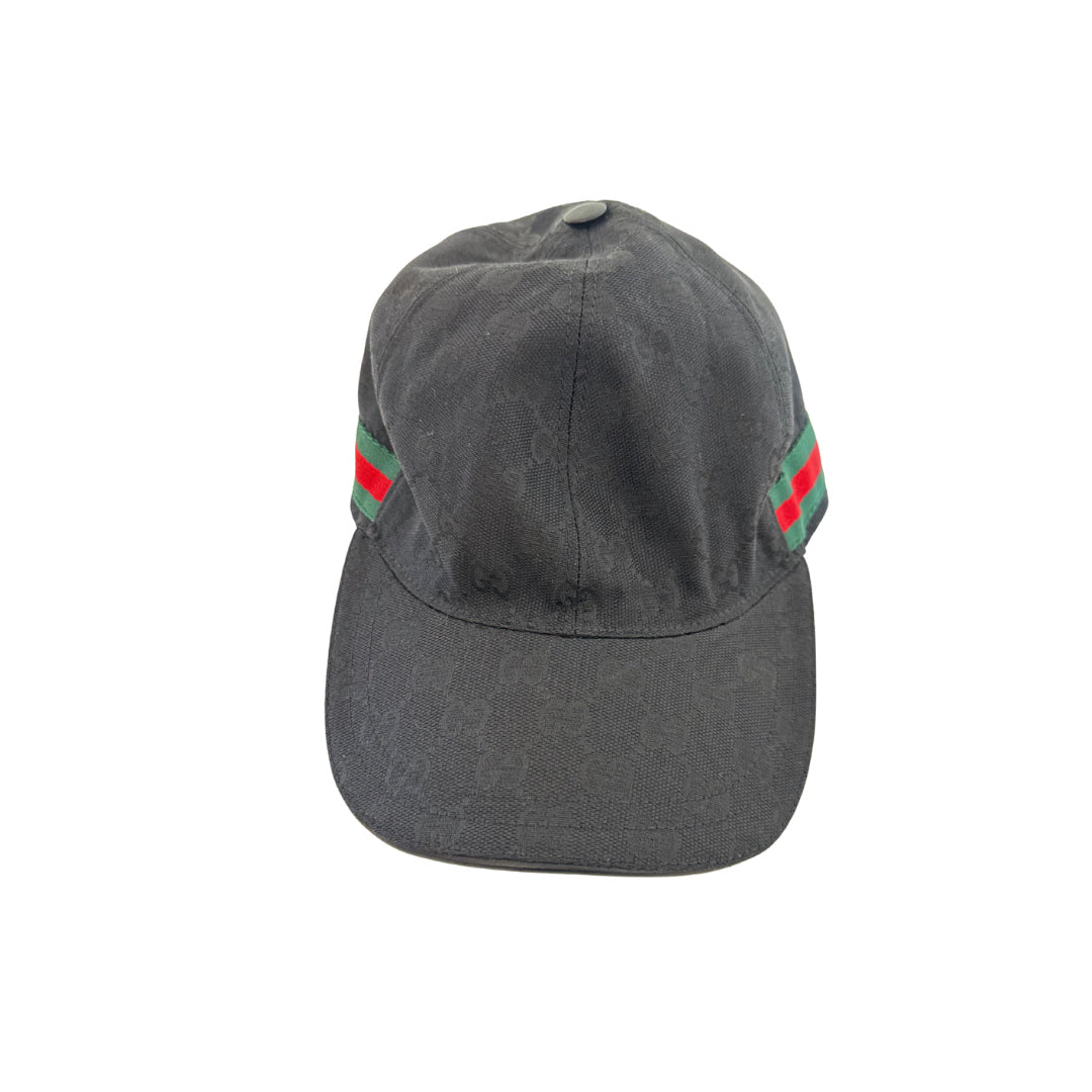 Gucci Black Canvas Hat