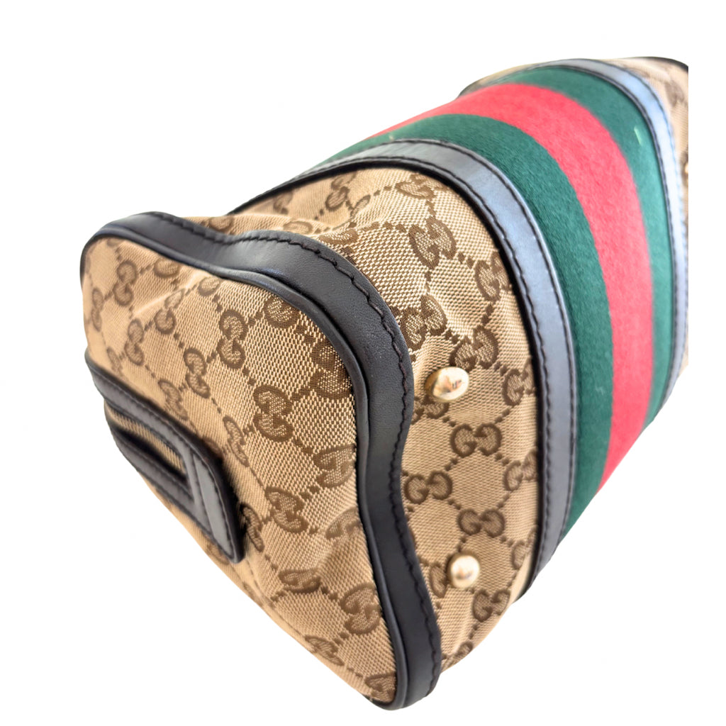 Gucci Monogram Boston Bag with Strap