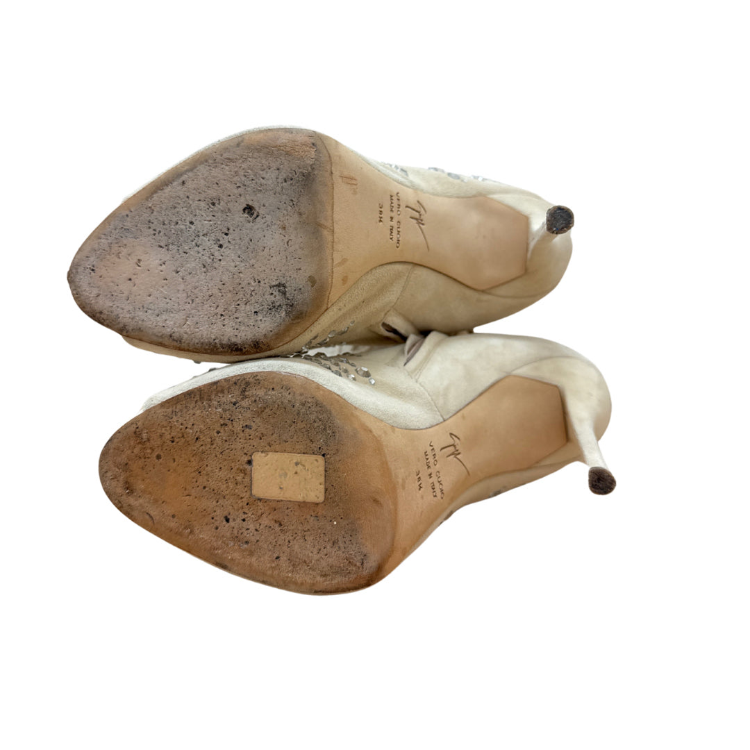 Giuseppe Zanotti Size 38.5 Beige Stilettos