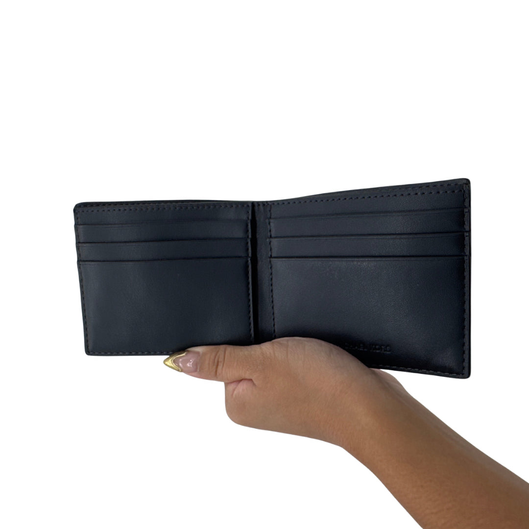 Michael Kors Blue Monogram Bi-Fold Wallet