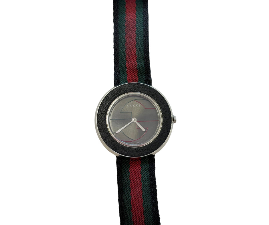 Gucci Stainless Web Strap Watch