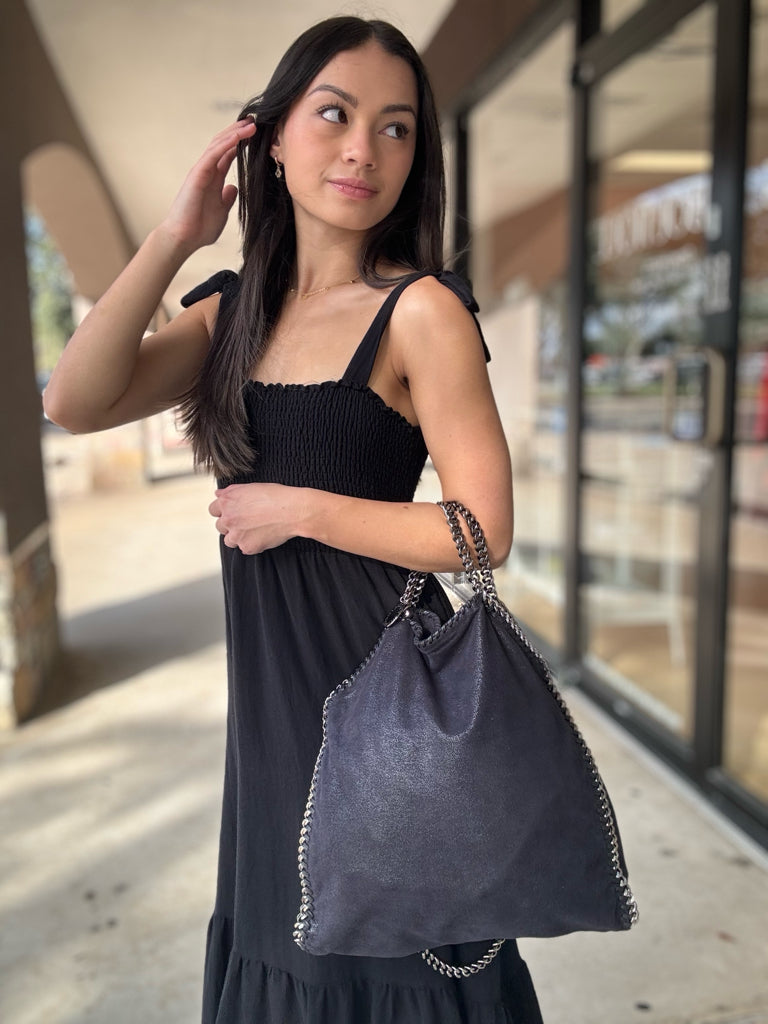 Stella McCartney Black Falabella Tote Bag