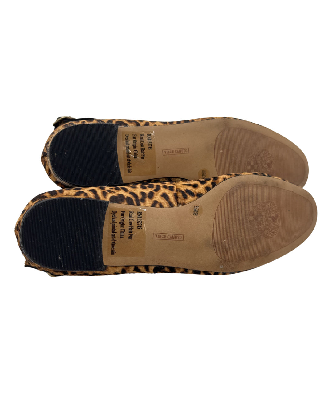 Vince Camuto Size 8.5 Cheetah Flats