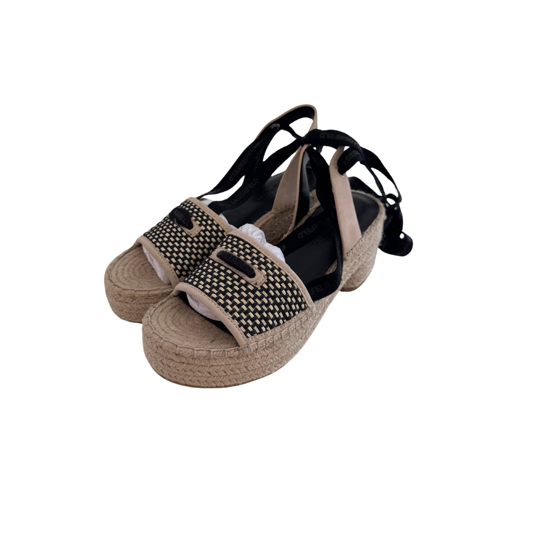 Karl Lagerfeld Size 6 Espadrille Heels