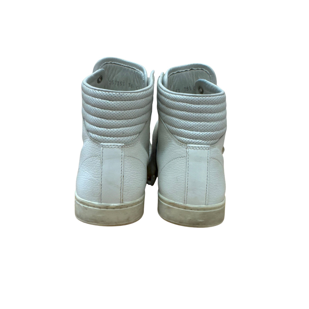 Gucci Size 38.5 White High Top Sneakers