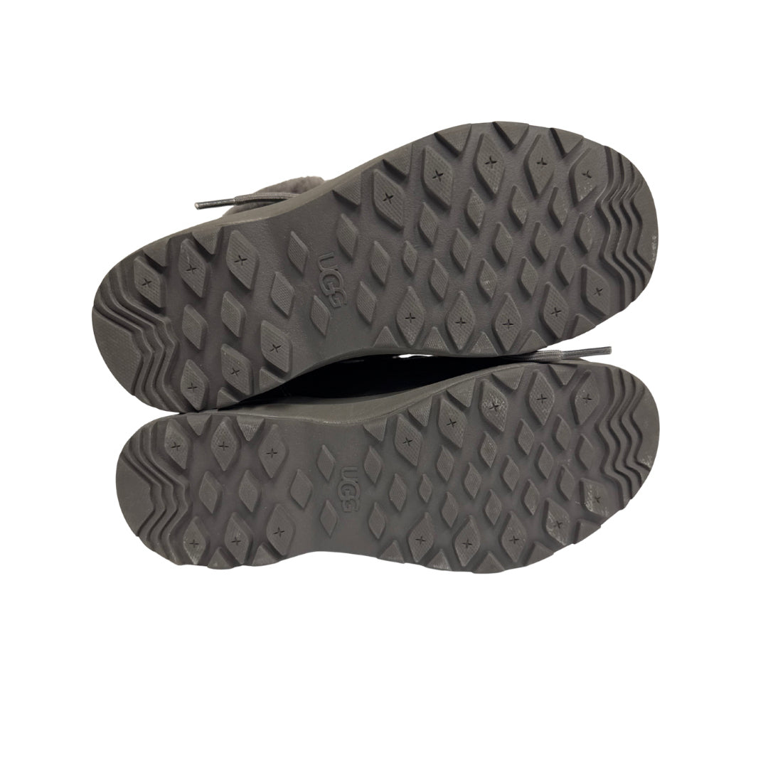 UGG Size 6 Gray Fuzzy Boots