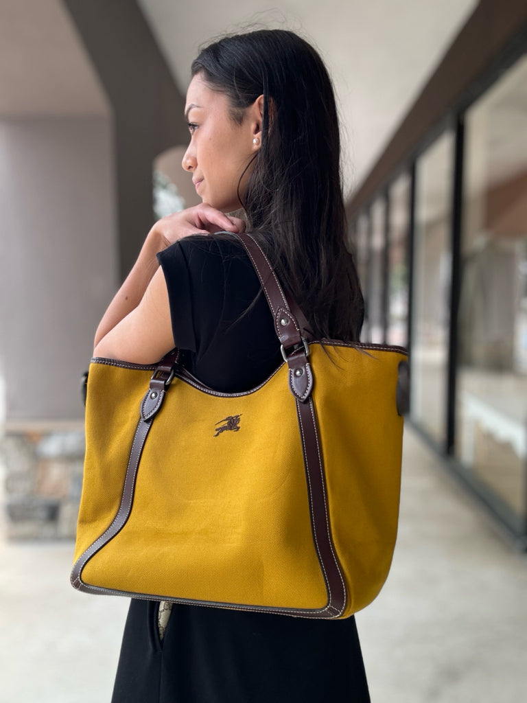 Burberry Yellow Tote Bag