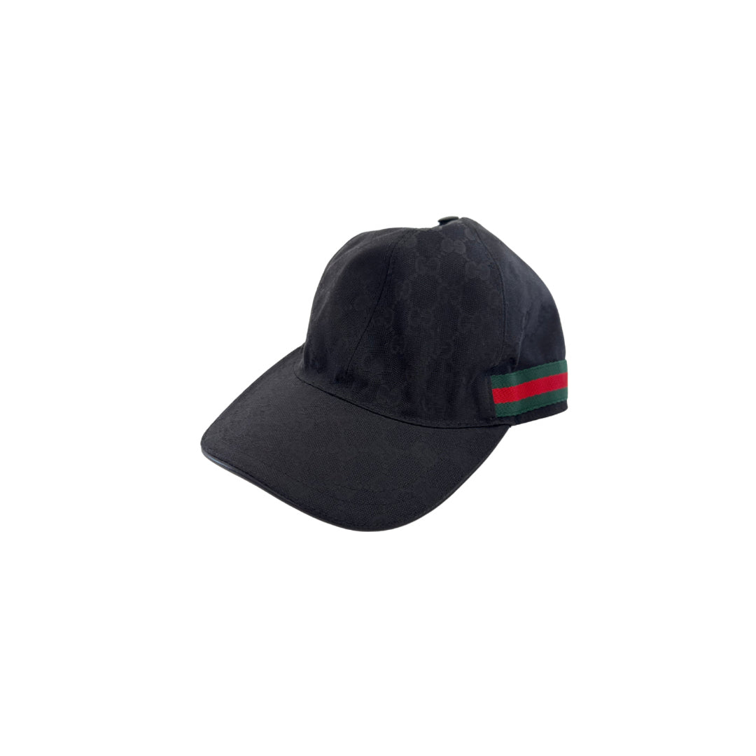 Gucci Black Canvas Hat