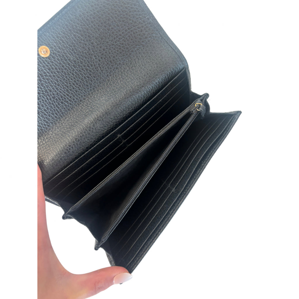 Gucci Black Long Wallet