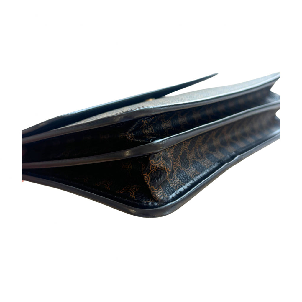 Celine Brown Triomphe Clutch