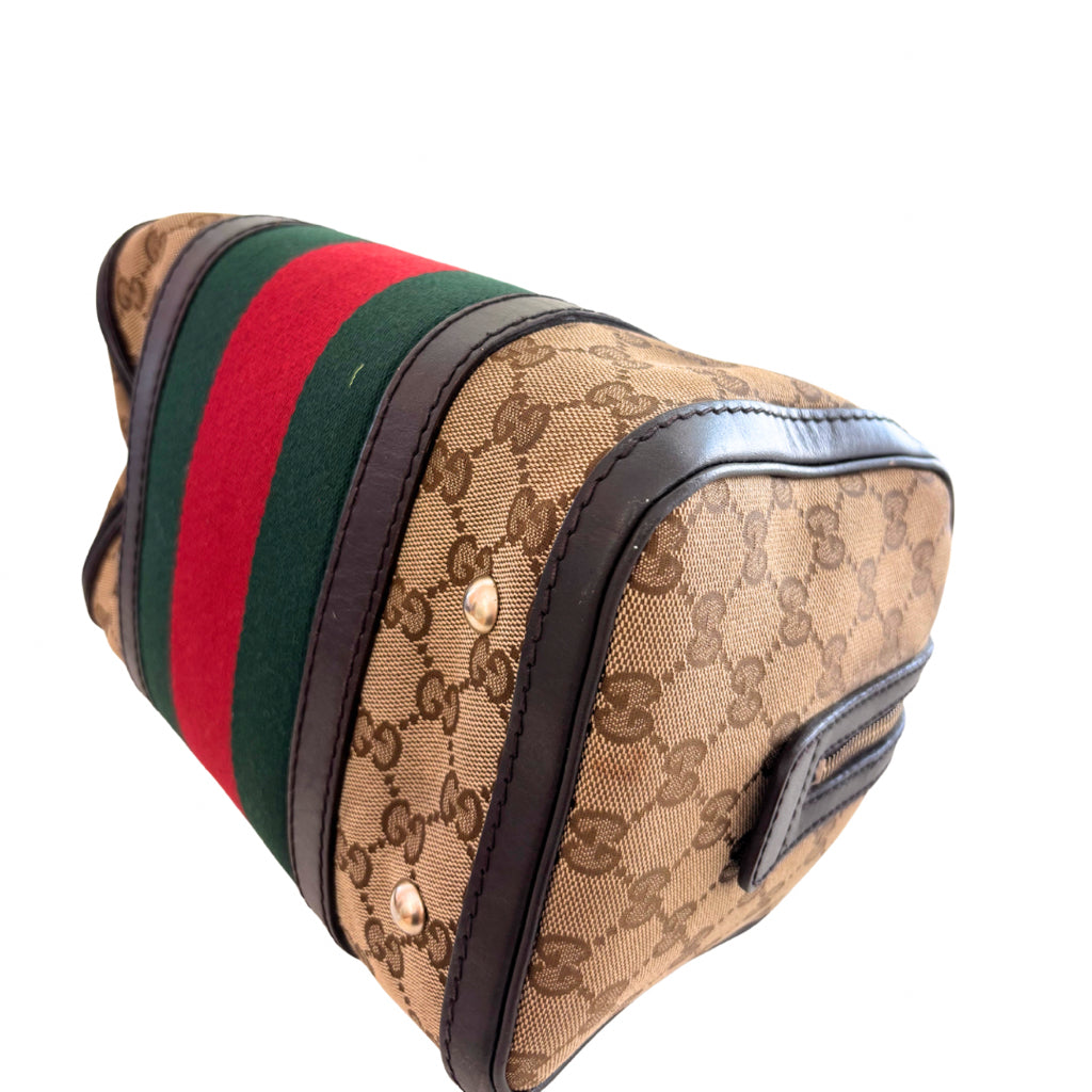 Gucci Monogram Boston Bag with Strap
