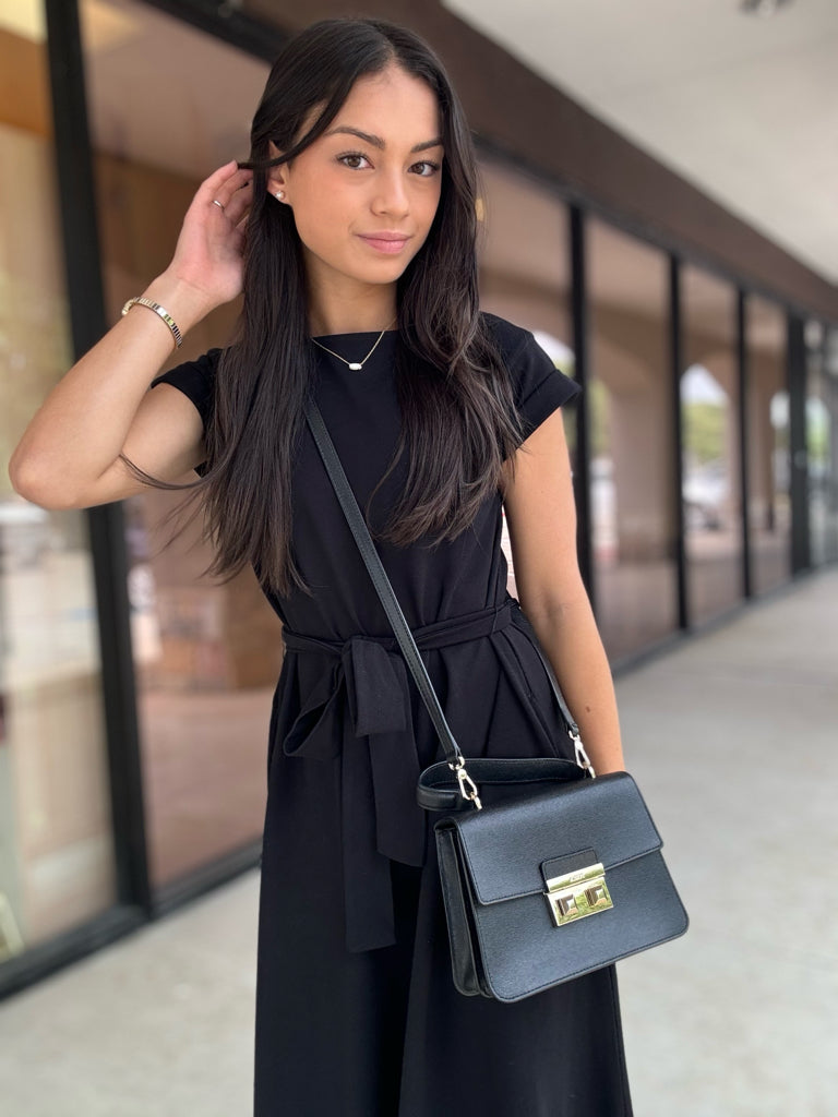 Furla Black Bella Mini Bag