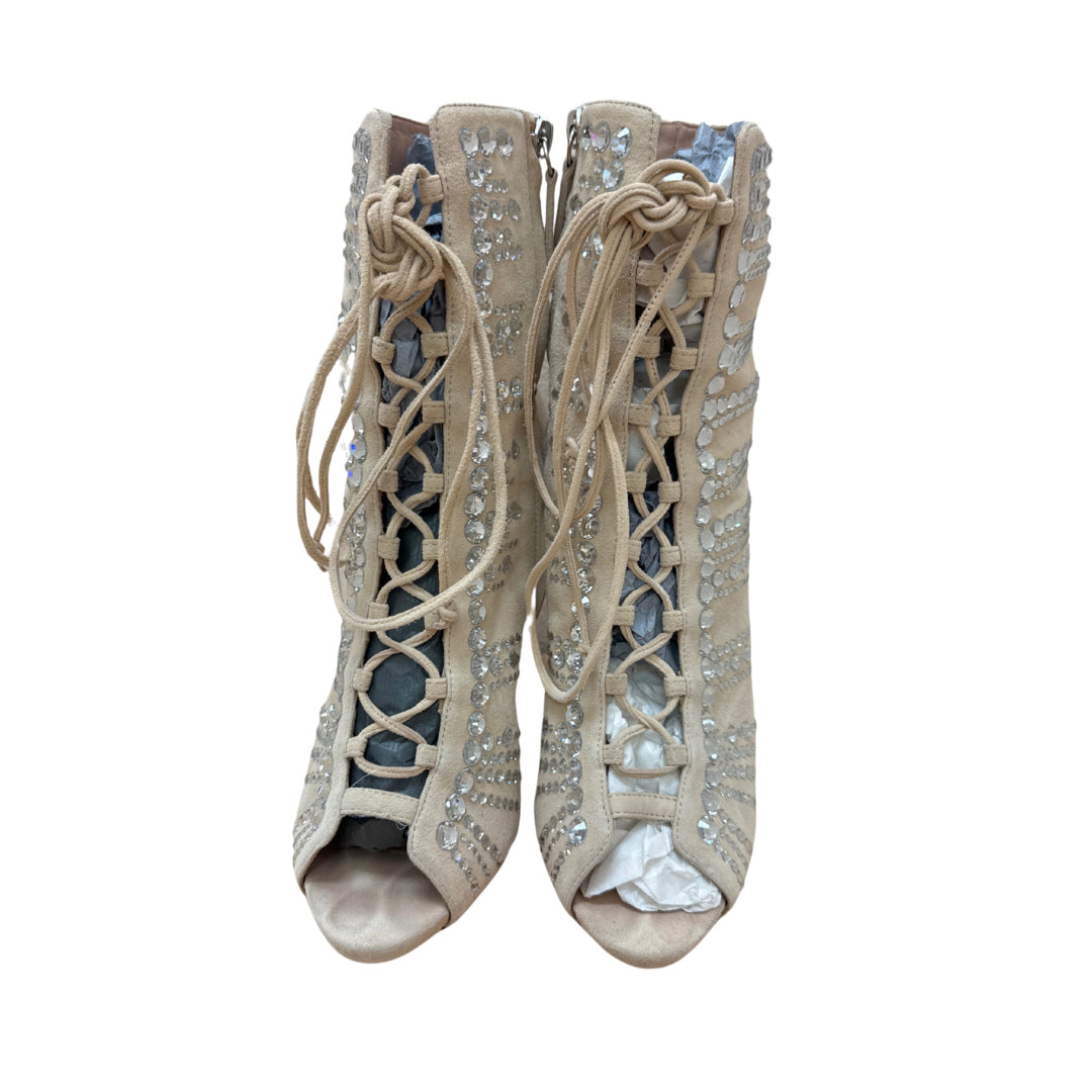 Giuseppe Zanotti Size 38.5 Beige Stilettos