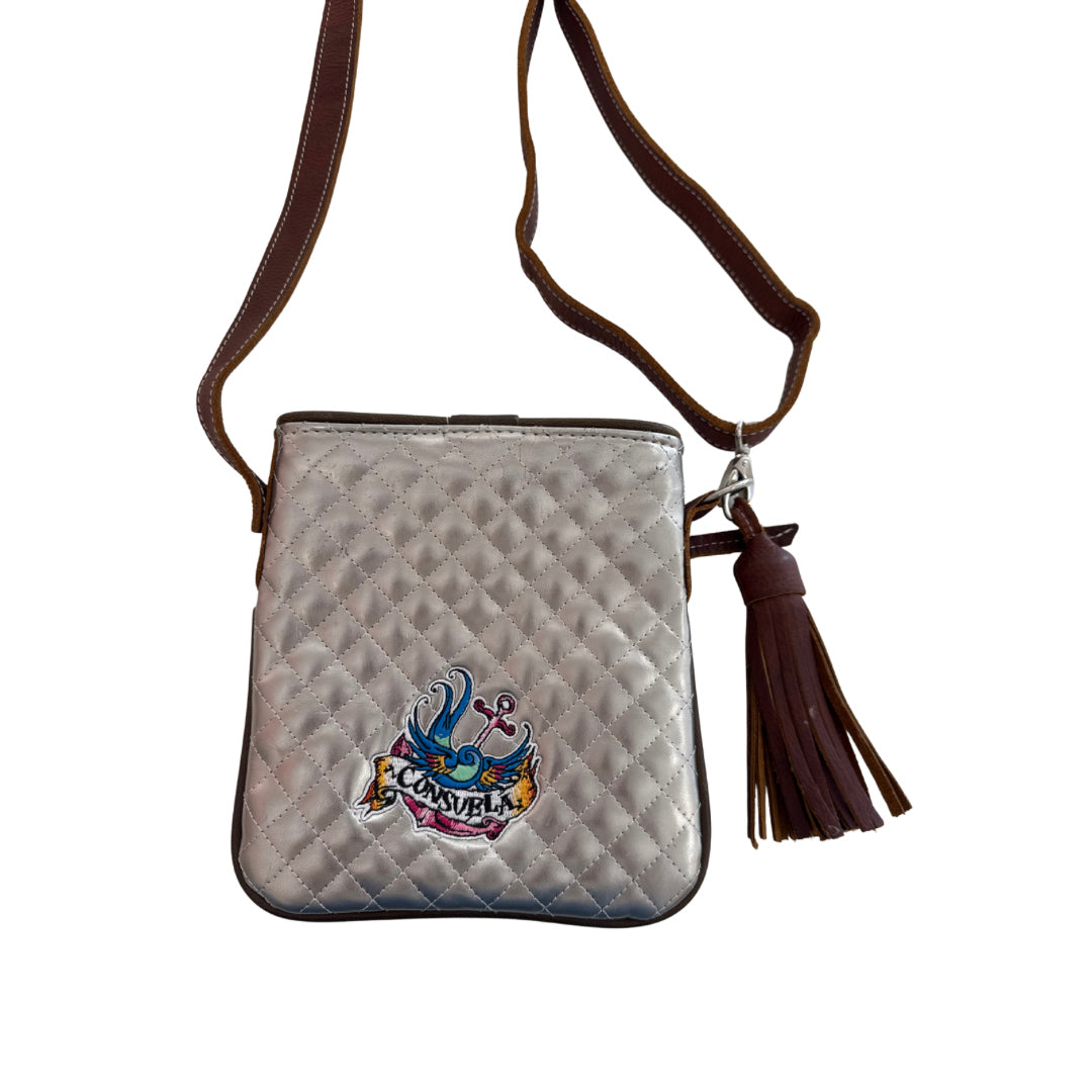 Consuela Silver Crossbody