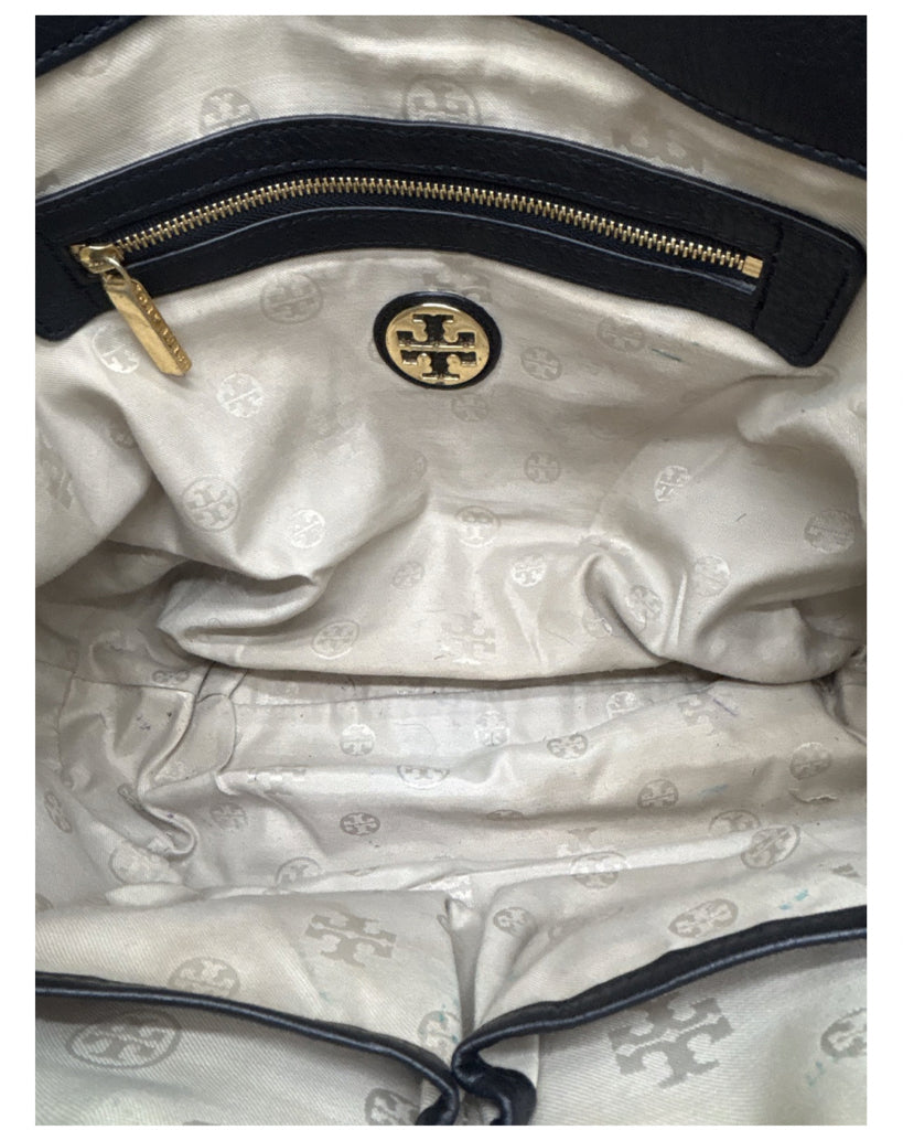 Tory Burch Black Leather Satchel