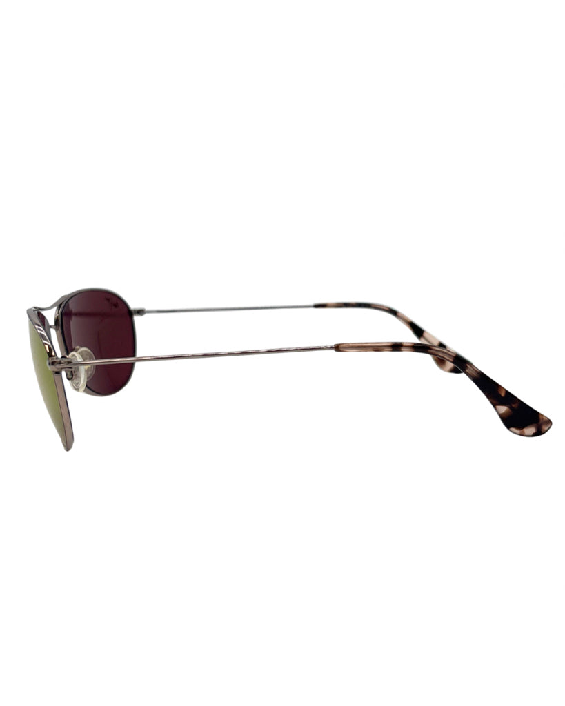 Maui Jim Silver Aviators Sunglasses