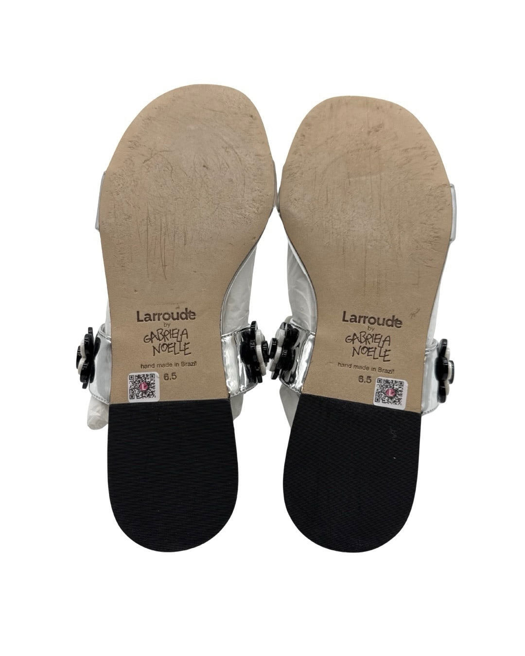 Larroude X Gabriela Noelle Size 6.5 Silver Shoes