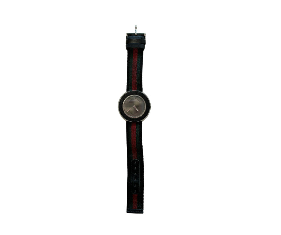 Gucci Stainless Web Strap Watch