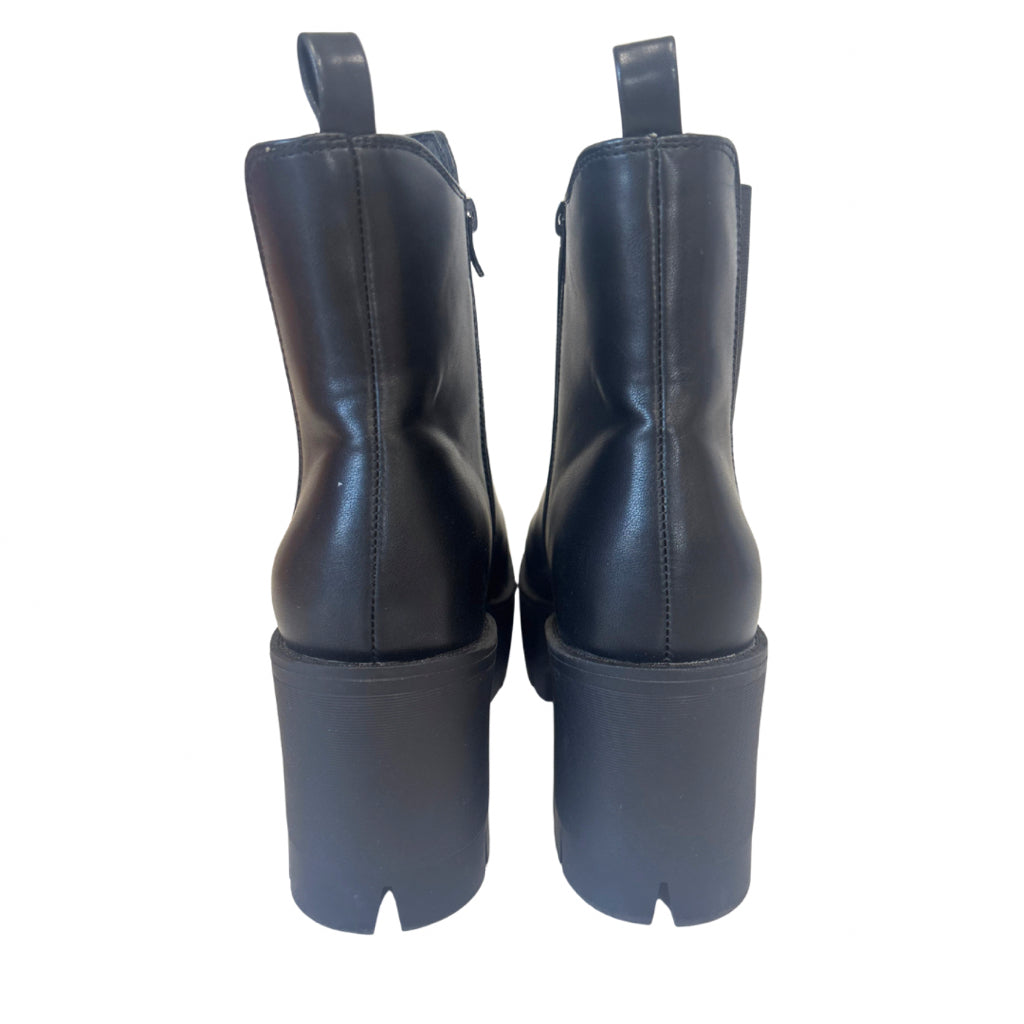Madden Girl Size 8.5 Black Platform Boots