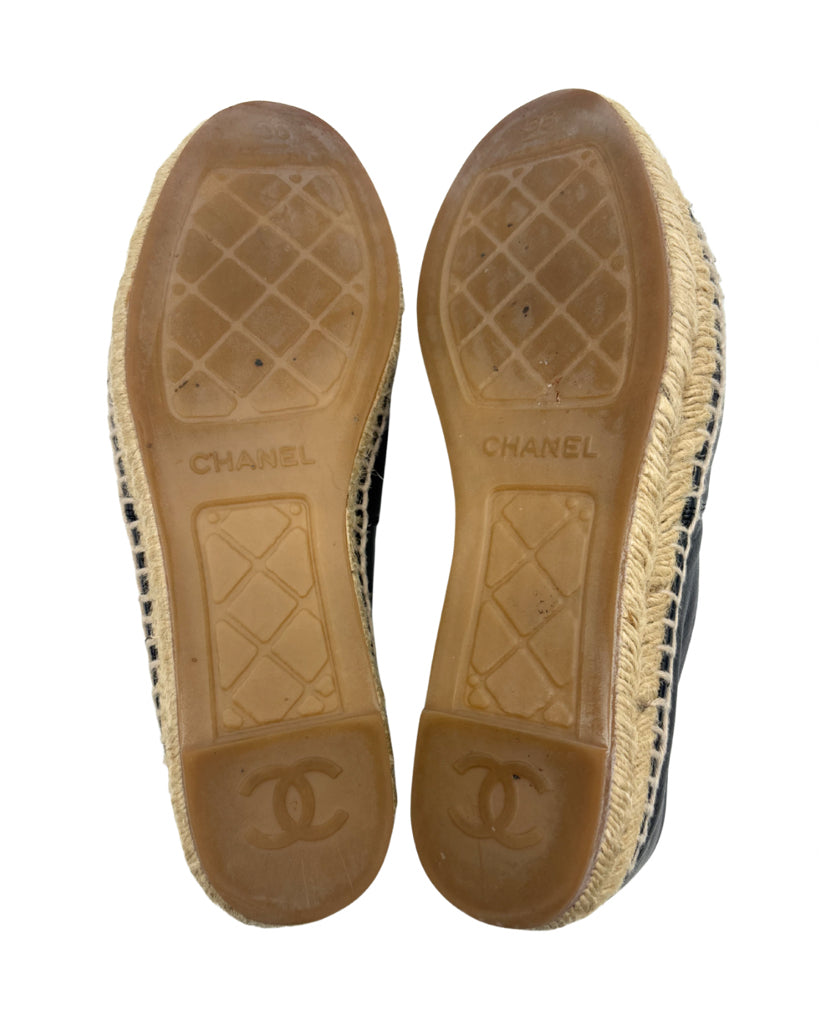 Chanel Size 8 Espadrille Flats
