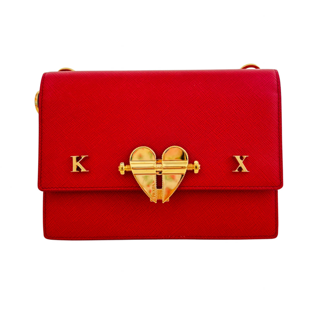 Prada Red Leather Crossbody