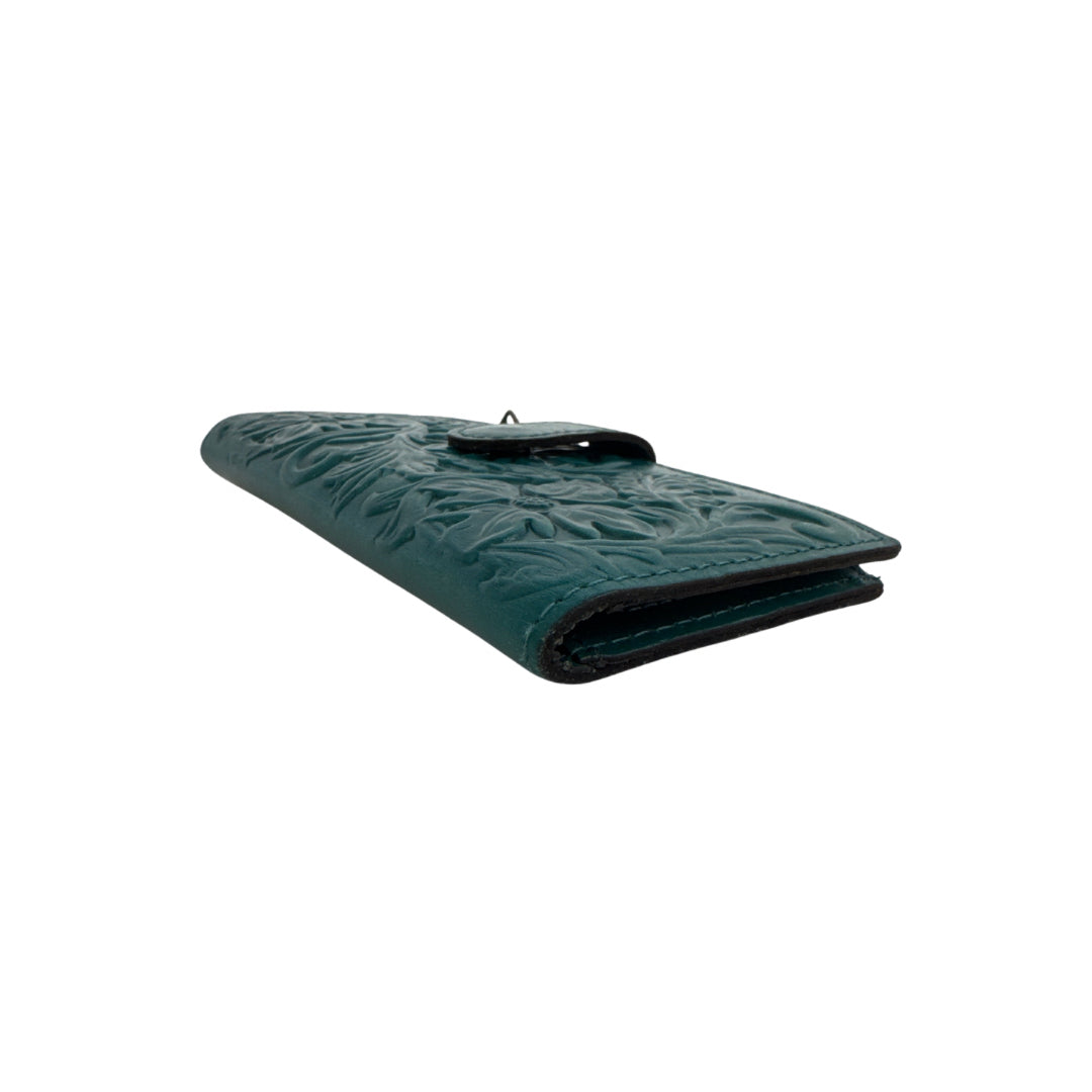 Patricia Nash Teal Long Wallet