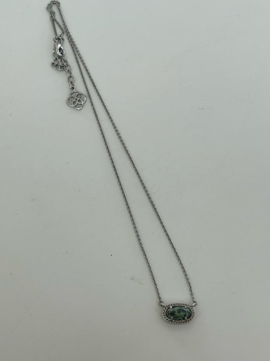 Kendra Scott Necklace With Green Stone