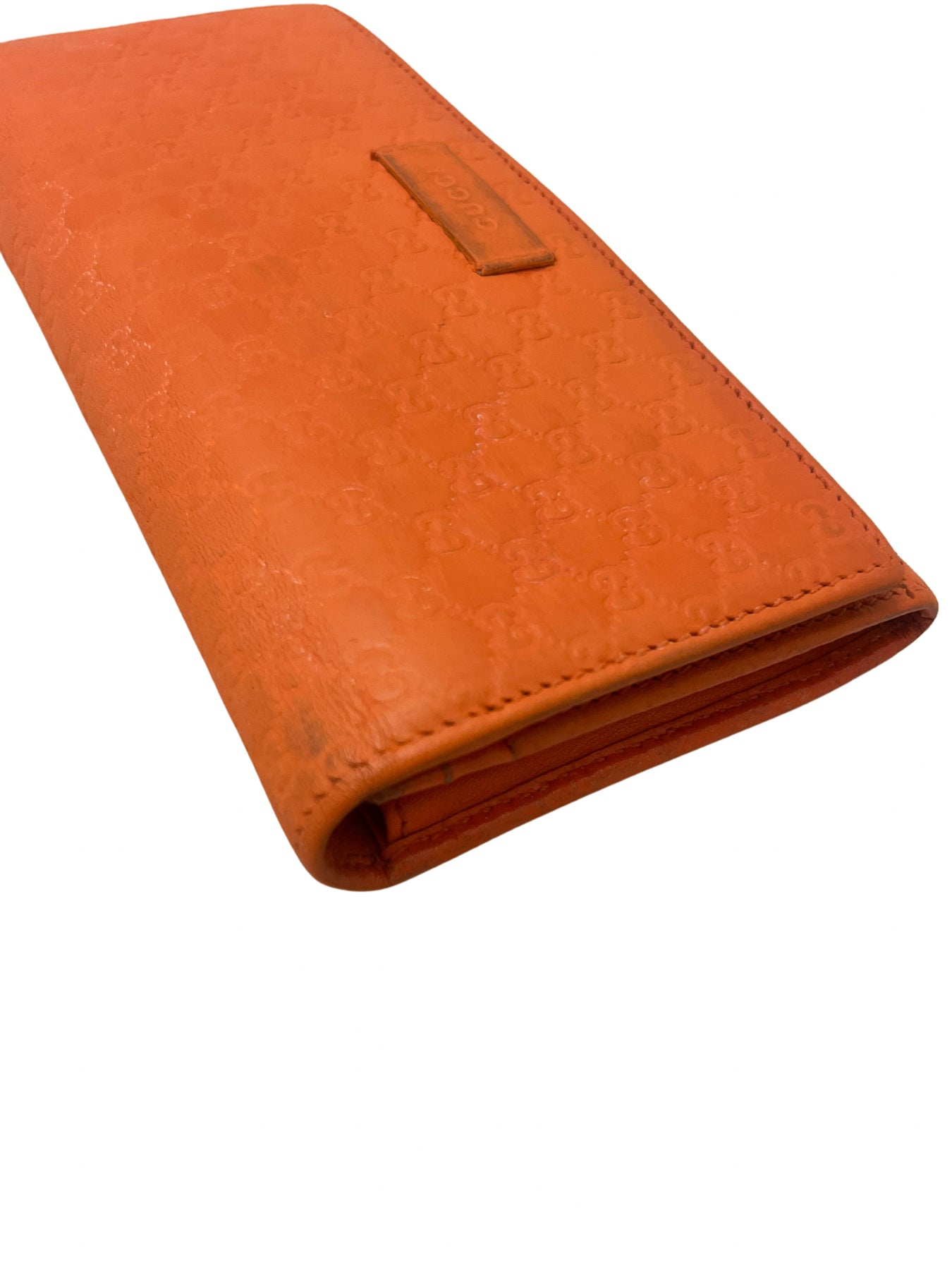 Gucci Orange Monogrammed Wallet