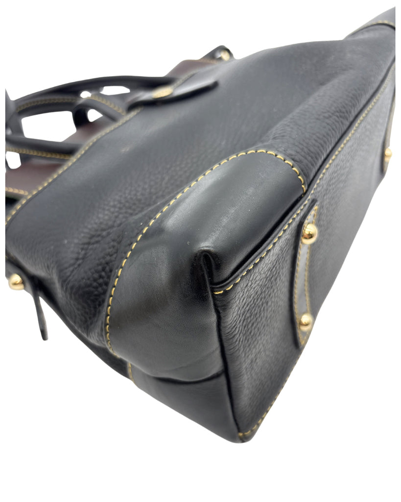 Dooney & Bourke Black and Brown Purse