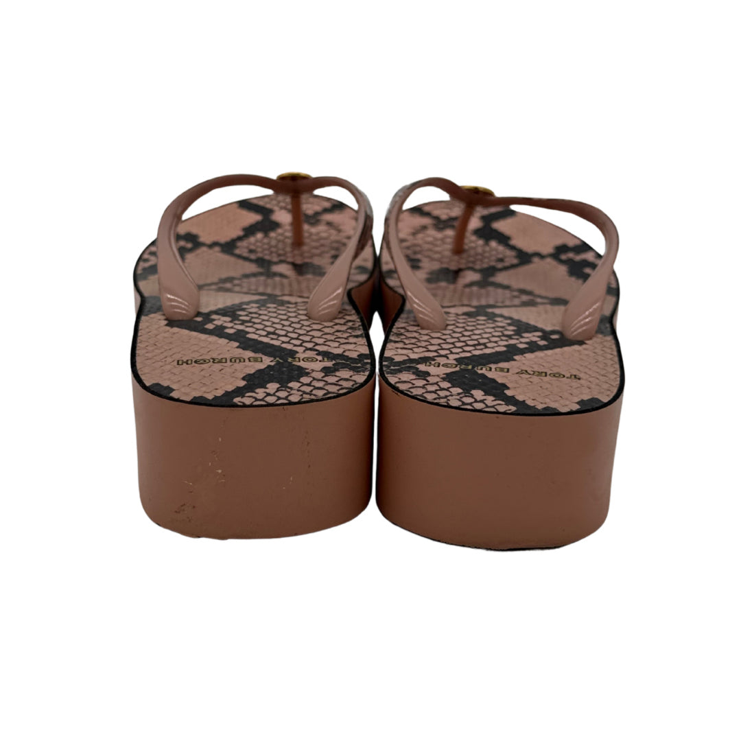 Tory Burch Size 10 Pink Thong Sandals